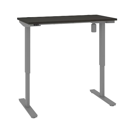 Bestar Upstand 24” X 48” Standing Desk In Deep Grey